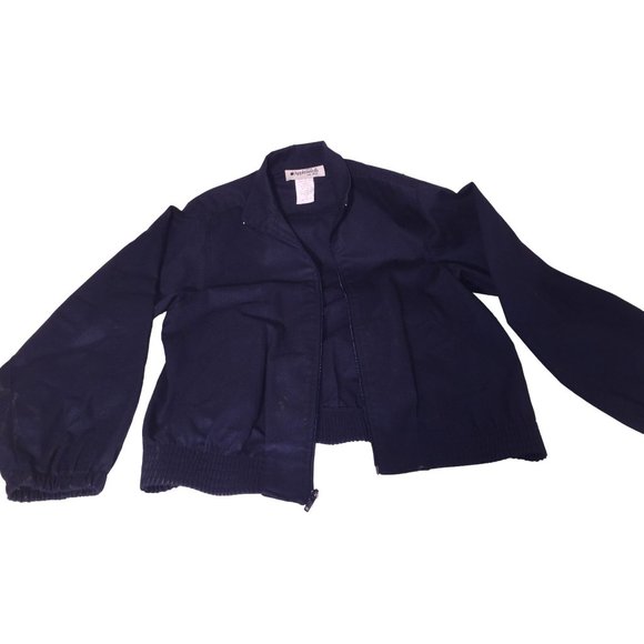Vintage Appleseed's Navy Blue Jacket Women's Size 10 Petite - Appleseeds women's - Picture 1 of 8